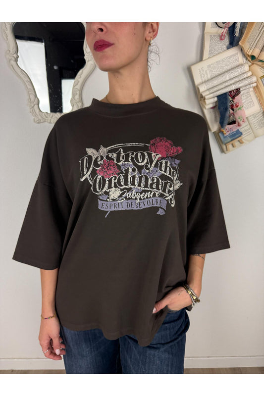 SUSY MIX T-shirt over manica corta Susy mix Moro