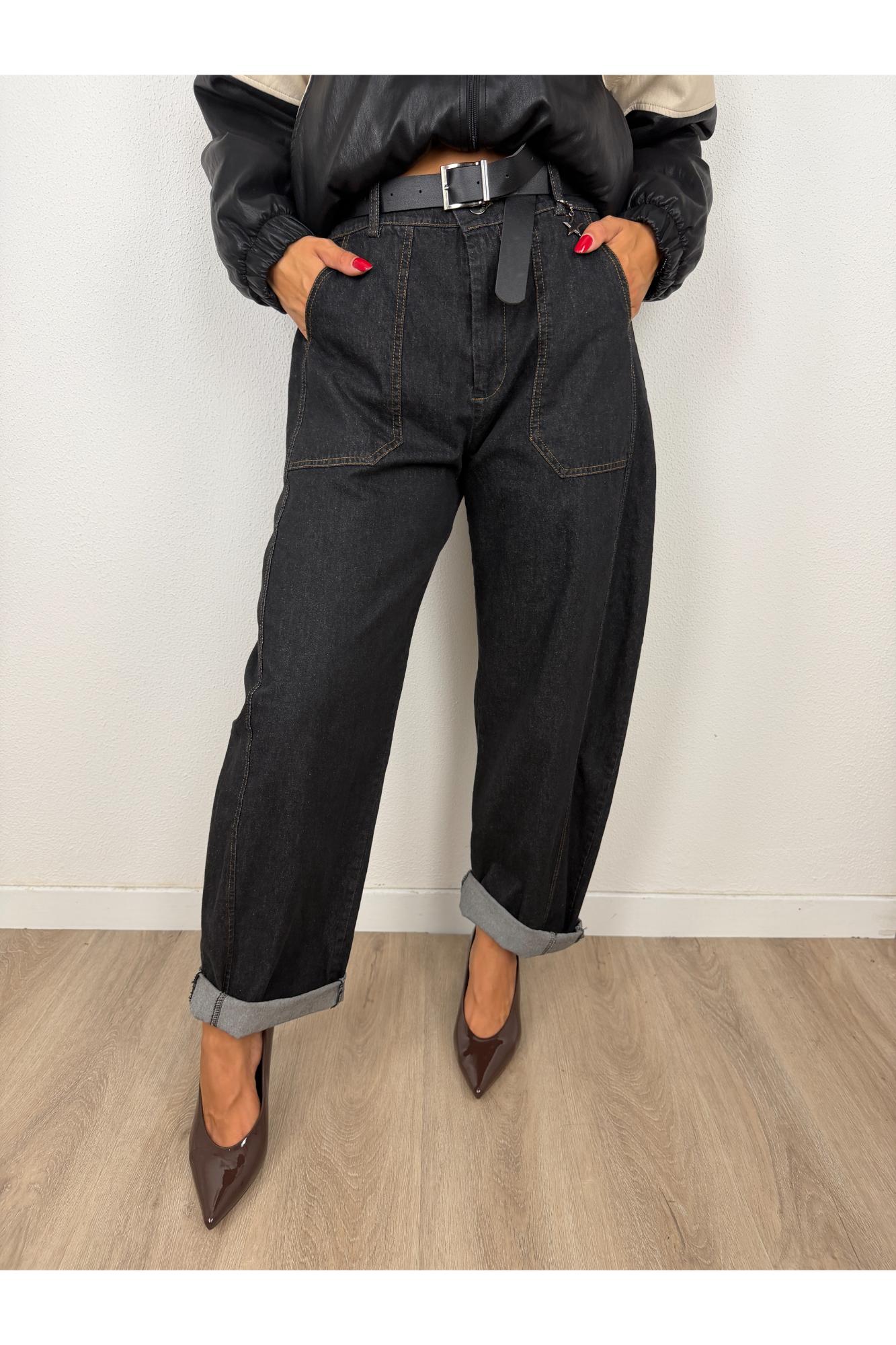 SUSY MIX Pantalone stellina Susy mix Nero