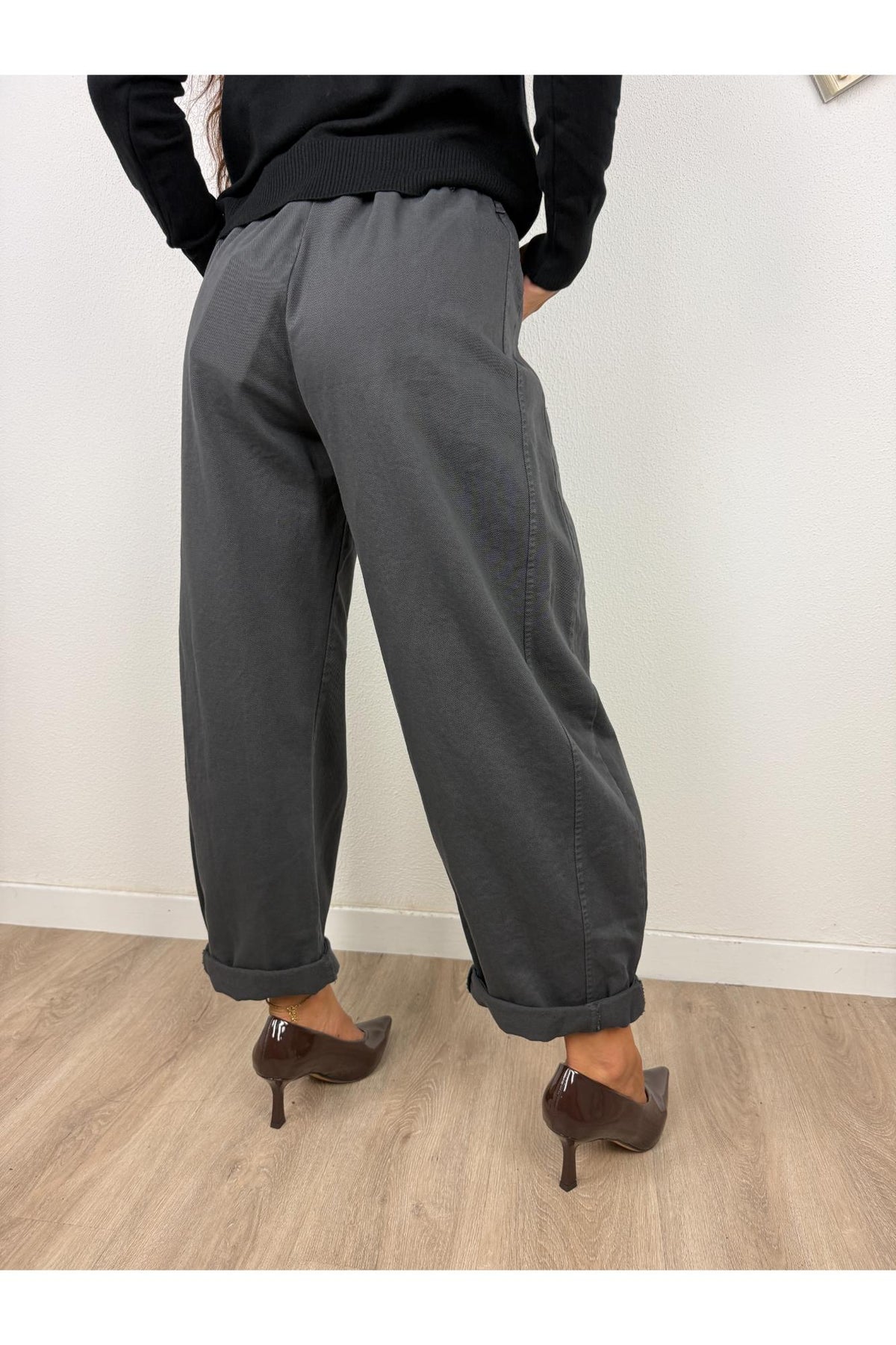 SUSY MIX Pantalone stellina Susy mix Piombo
