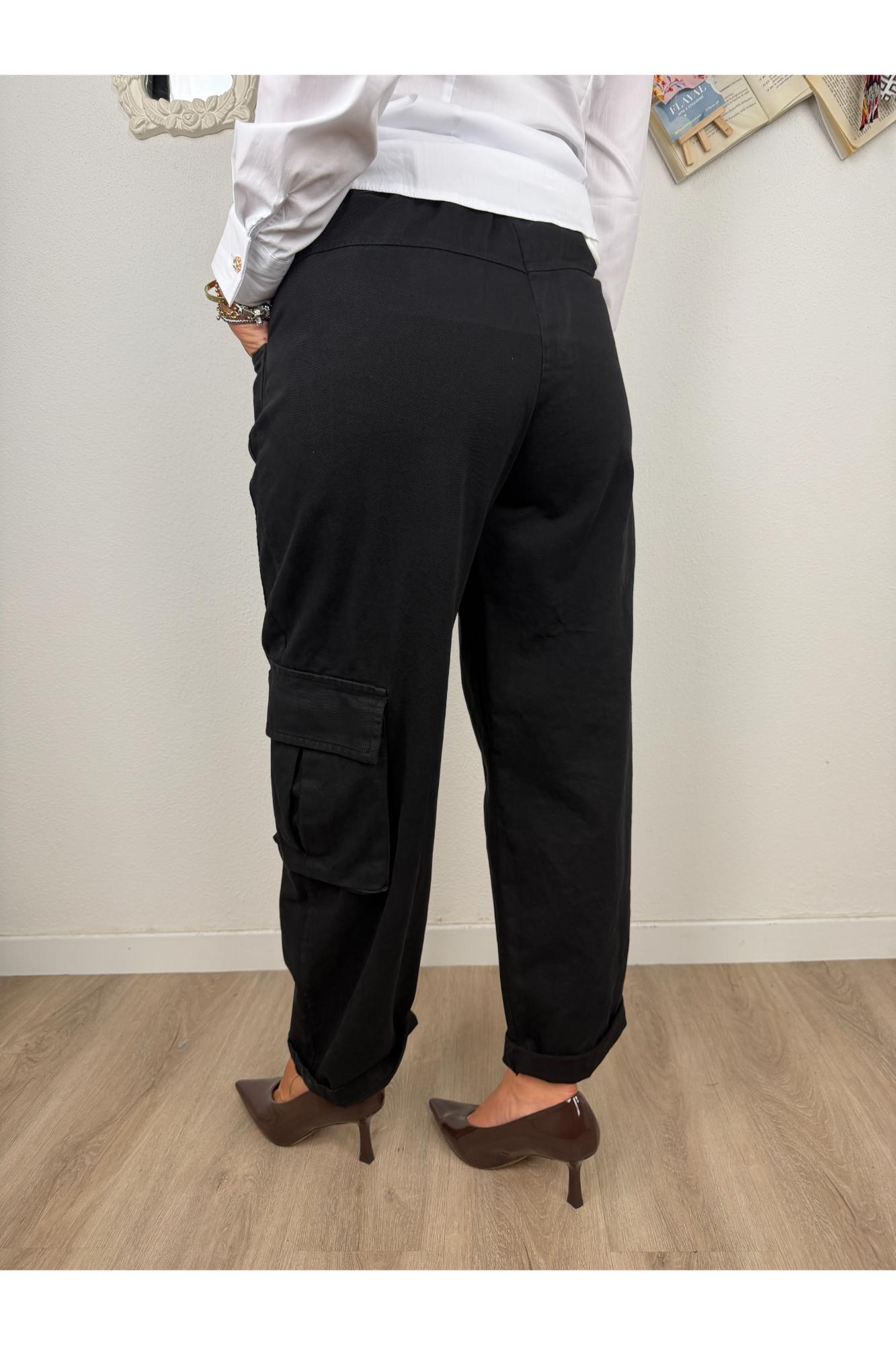 SUSY MIX Pantalone con tasconi Susy mix Nero