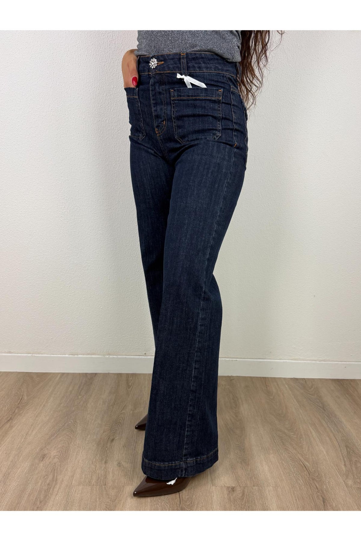 SUSY MIX Jeans palazzo con taschine Susy mix Jeans