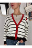 cardigan rigato con cuore susy mix ai51195 25465964
