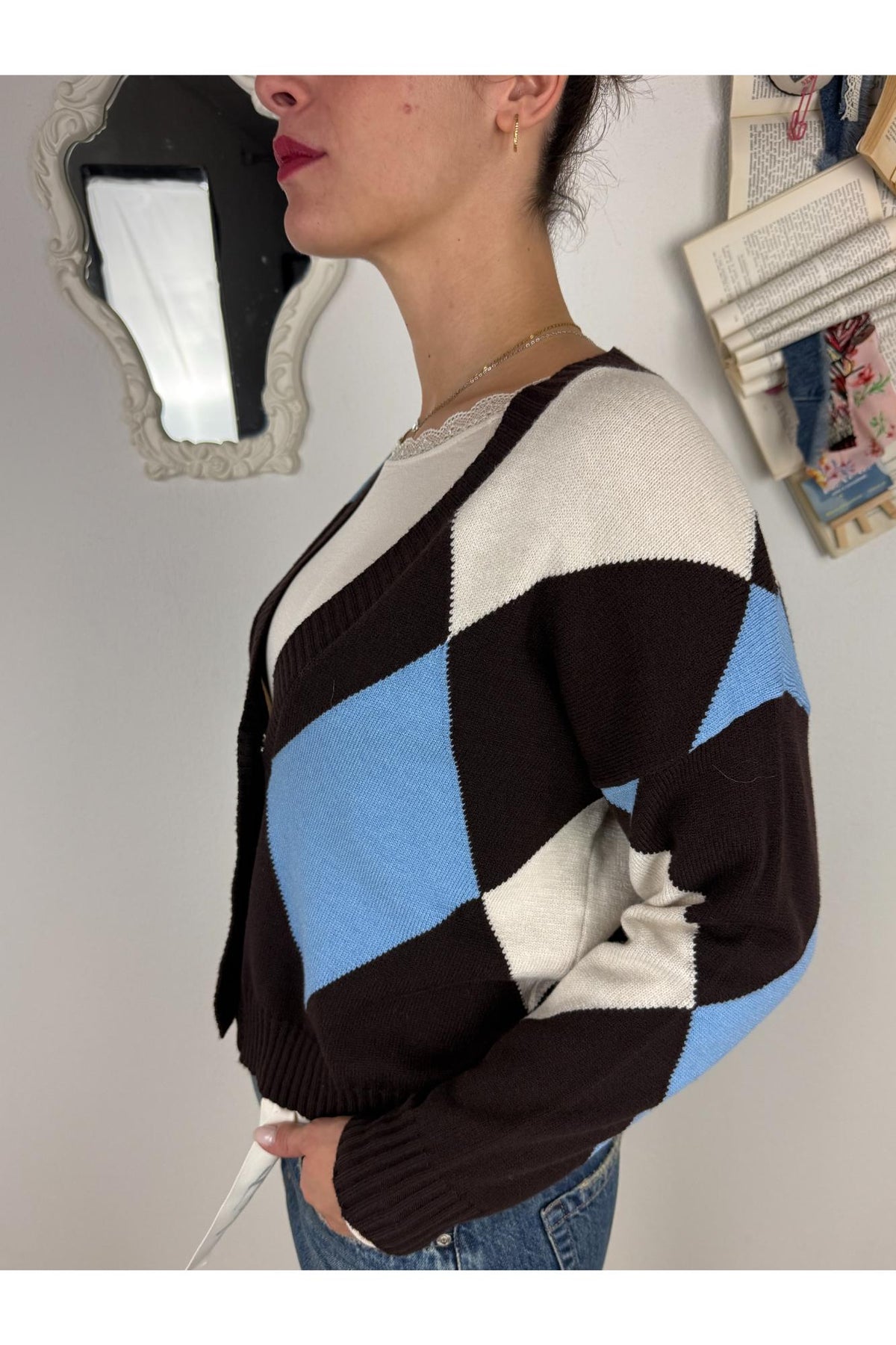 SUSY MIX Cardigan rombi Susy mix Moro