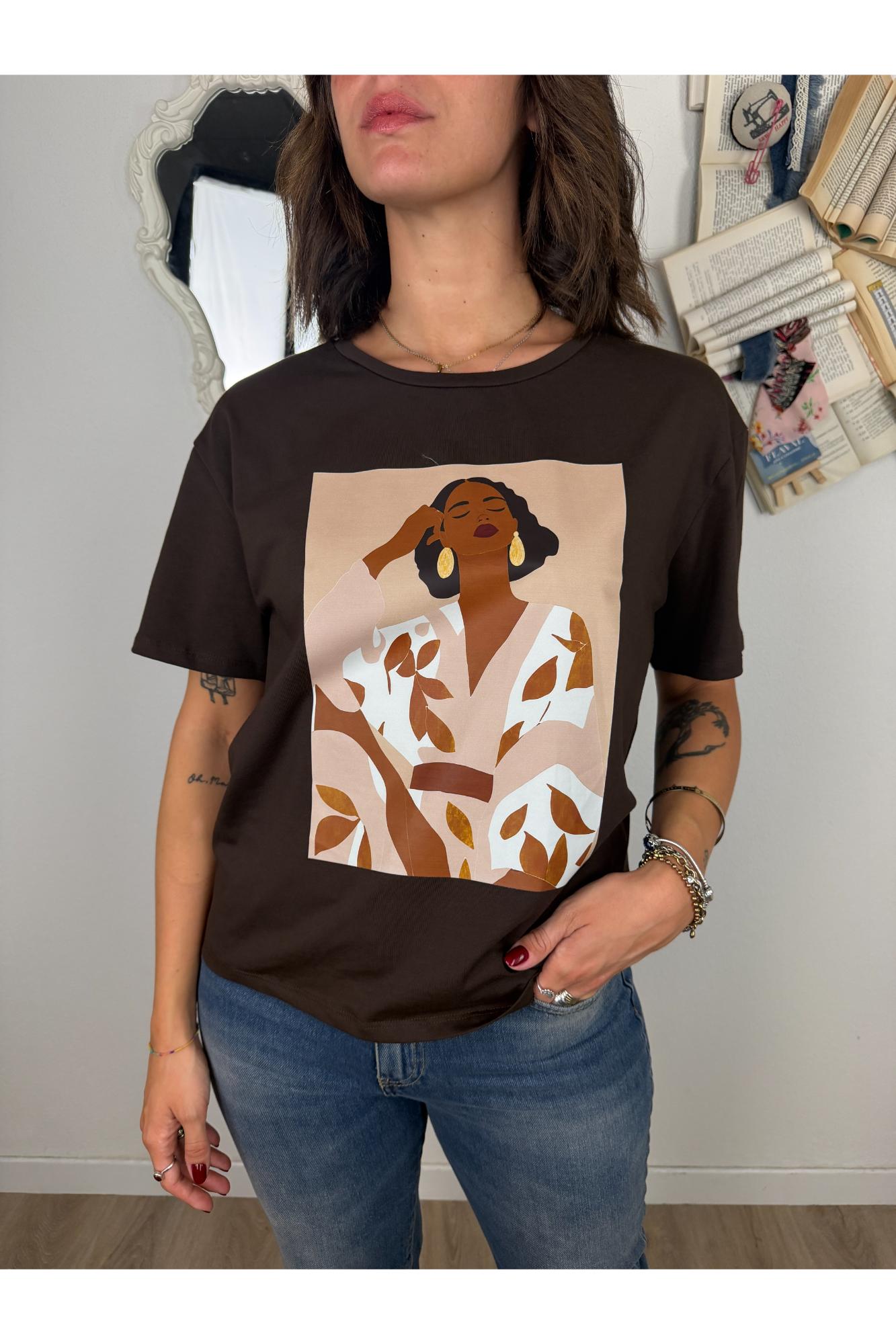 SUSY MIX T- shirt stampata Susy mix Moro