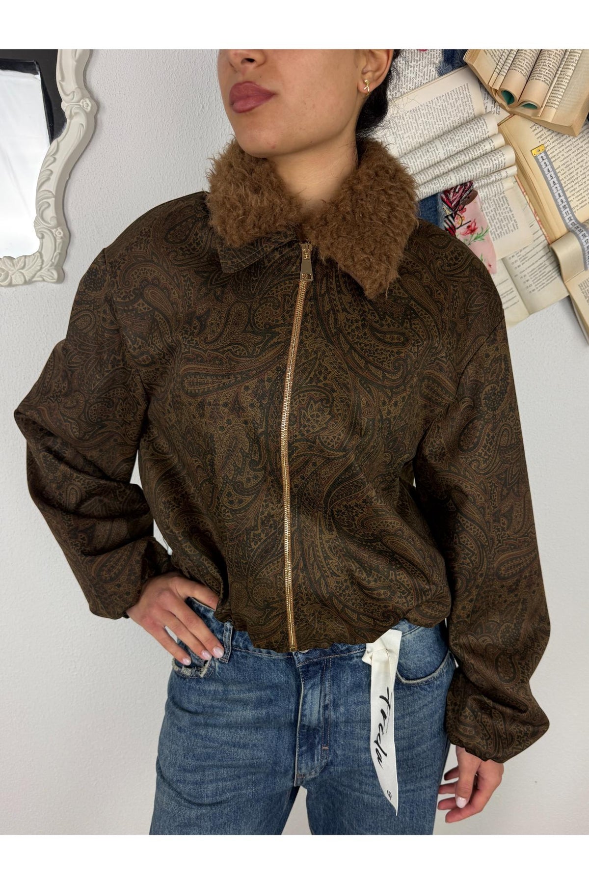 SUSY MIX Bomber fantasia cachemire Susy mix Unica
