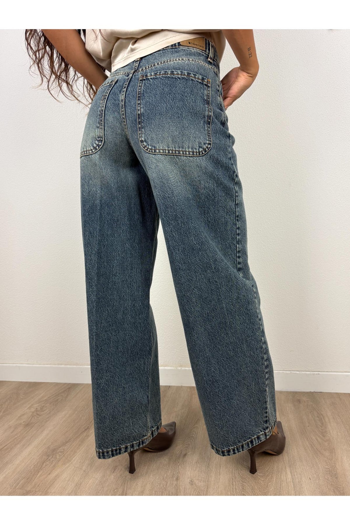 SUSY MIX Jeans palazzo scolorito Susy mix Jeans