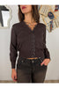 cardigan con profili in pizzo susy mix m121 26204926