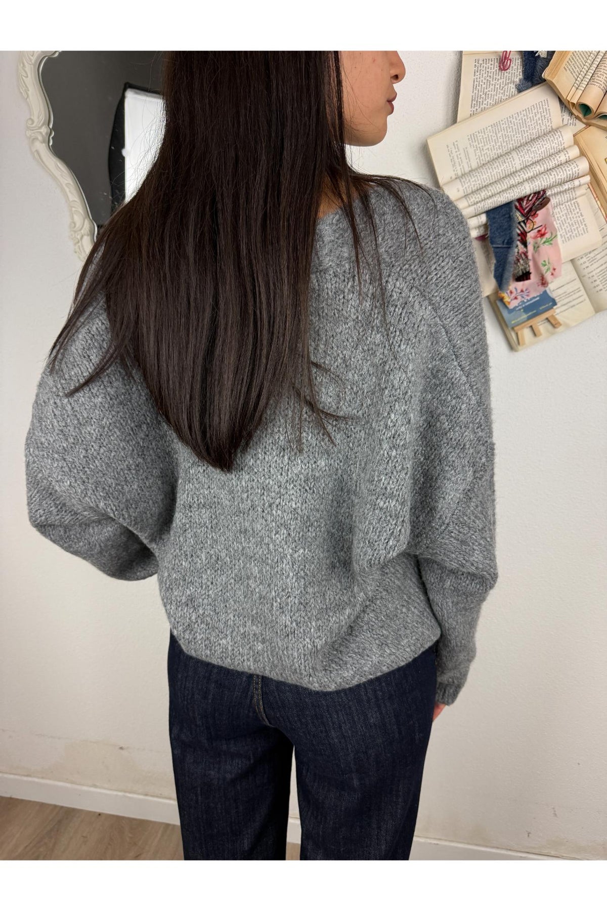 SUSY MIX Cardigan morbido Susy mix Grigio