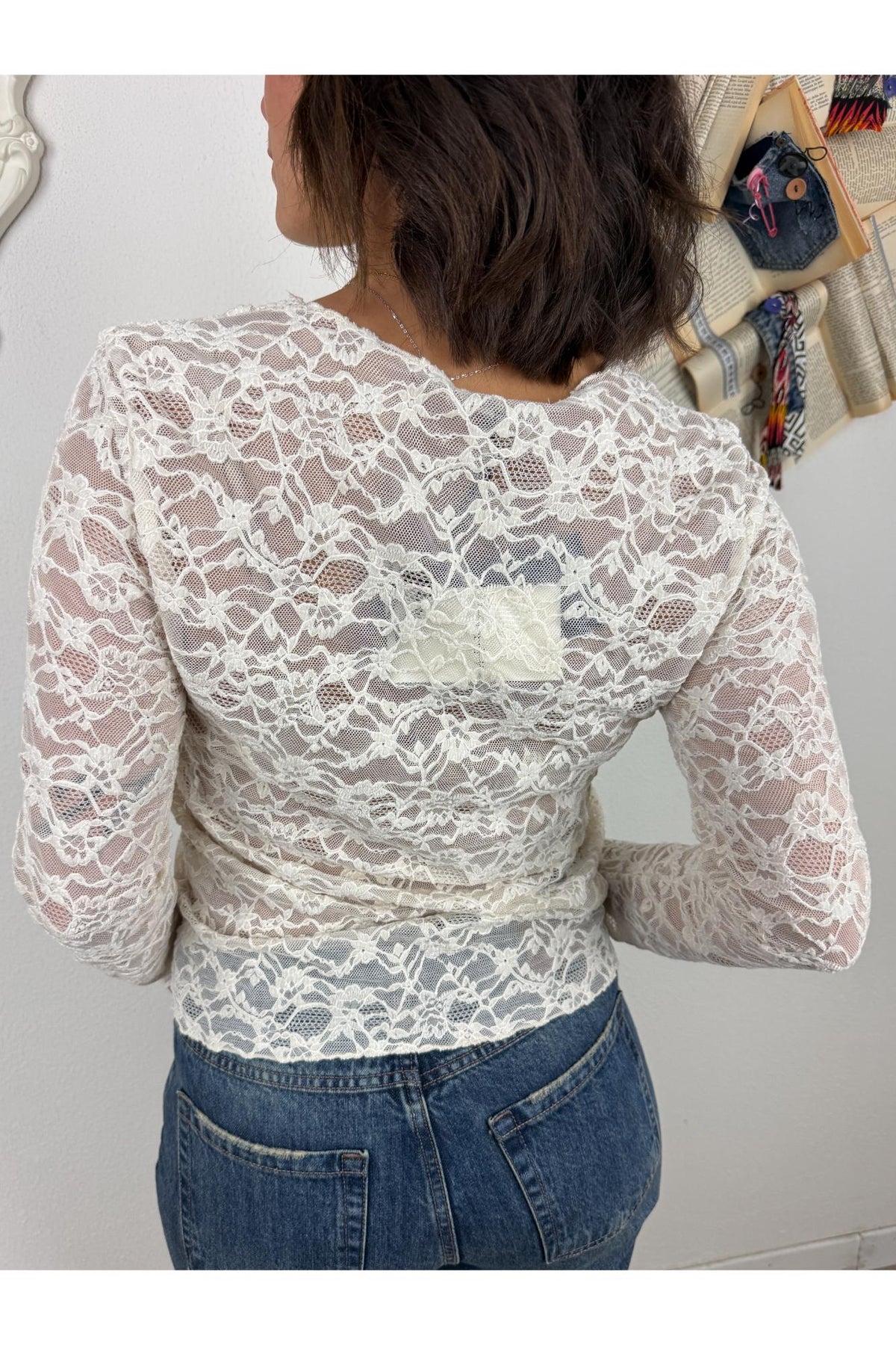 SUSY MIX Maglia di pizzo Susy mix Latte