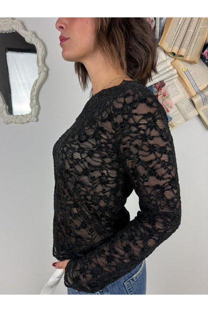 SUSY MIX Maglia di pizzo Susy mix Nero