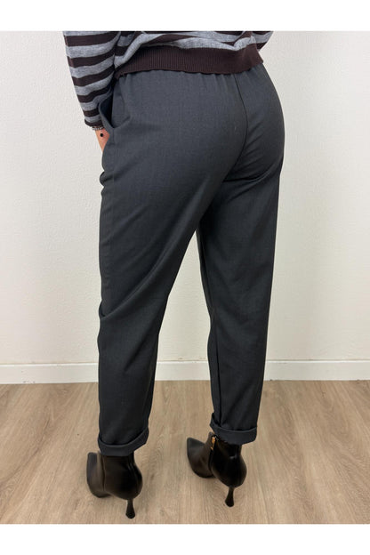 SUSY MIX Pantalone con risvoltino Susy mix Grigio