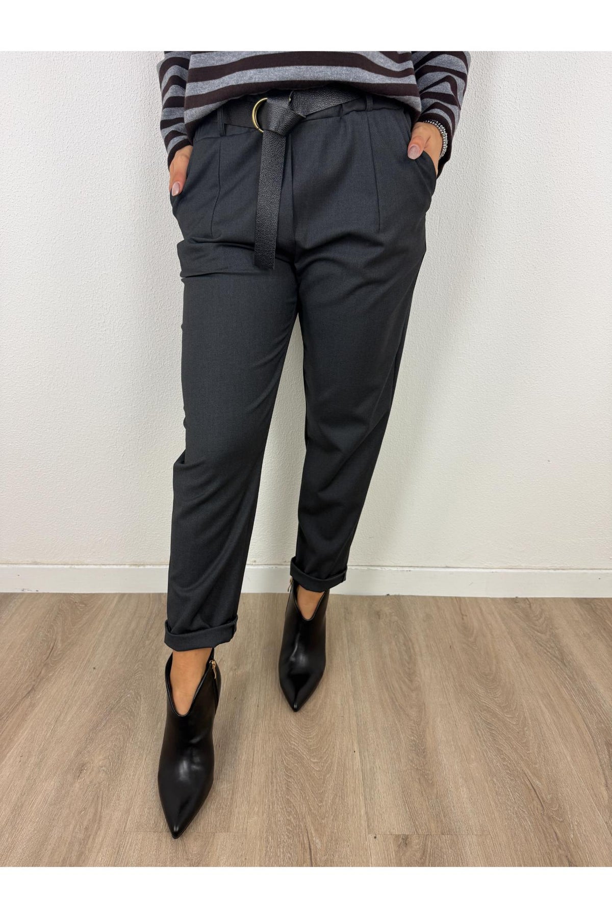 SUSY MIX Pantalone con risvoltino Susy mix Grigio