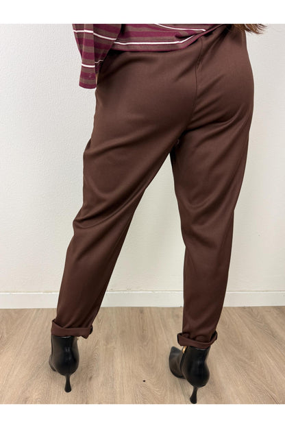 SUSY MIX Pantalone con risvoltino Susy mix Moro