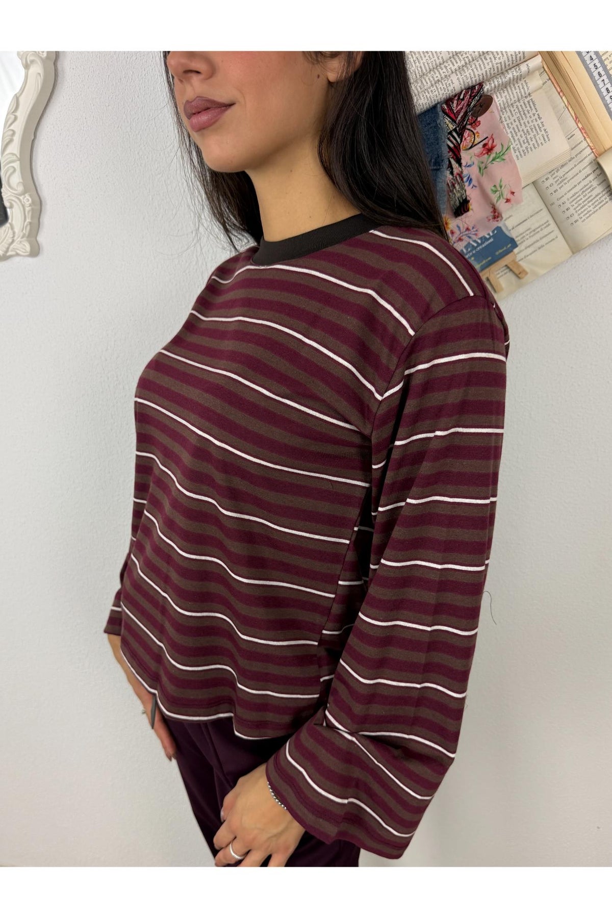 SUSY MIX T-shirt rigata Susy mix Moro