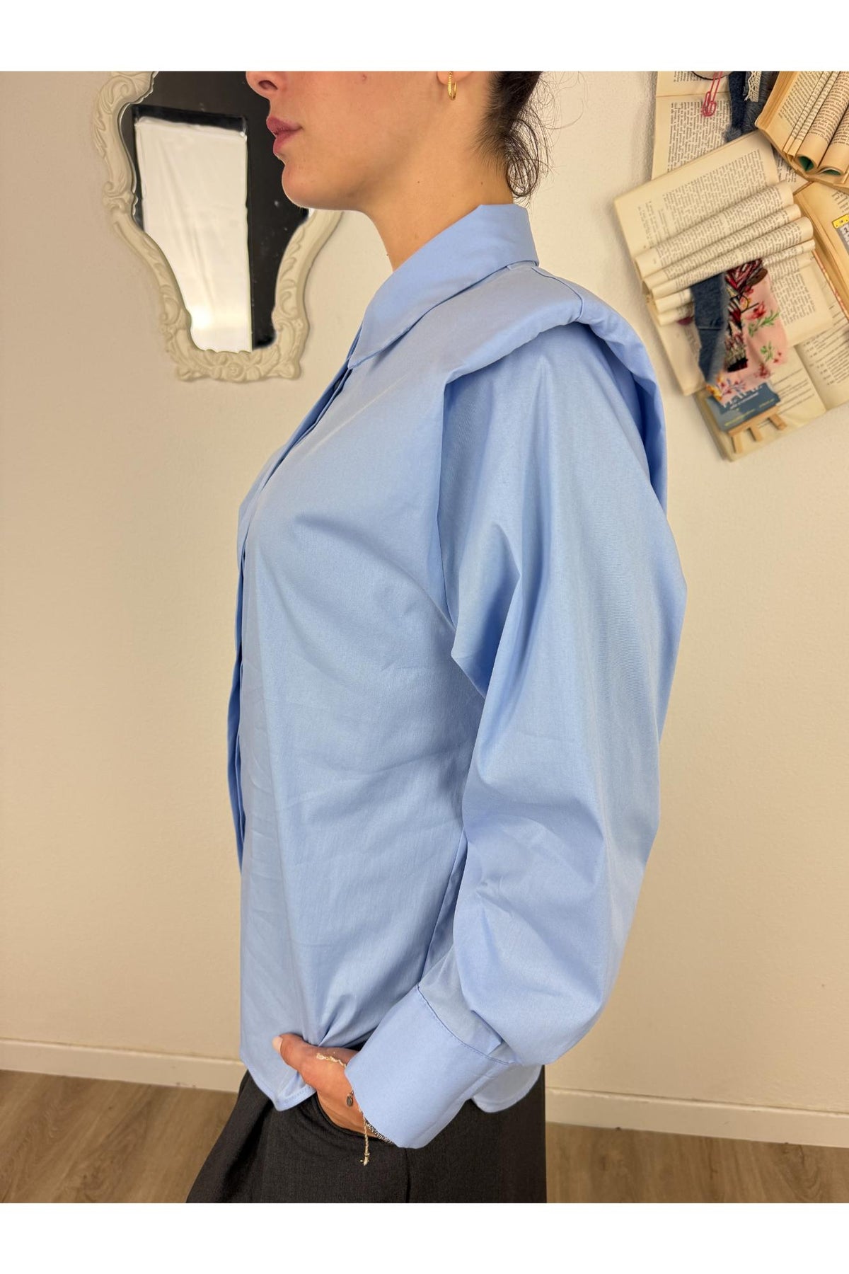 SUSY MIX Camicia con spallina Susy mix Celeste