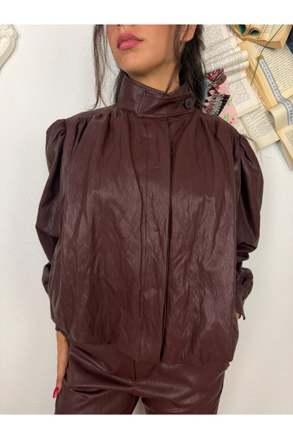 SUSY MIX Spolverino eco pelle tagliato dritto Susy mix Barolo