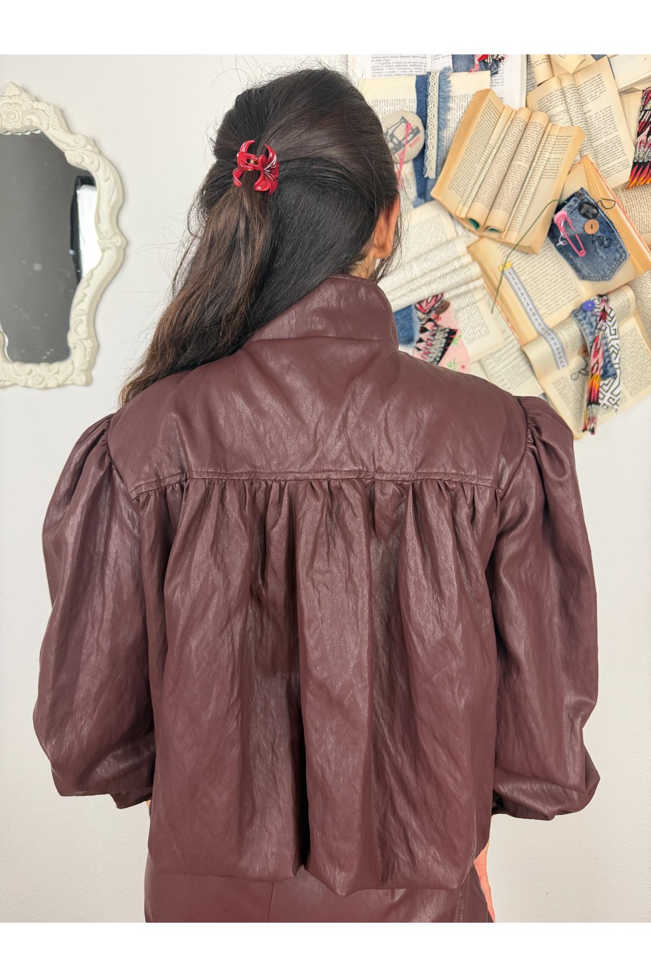 SUSY MIX Spolverino eco pelle tagliato dritto Susy mix Barolo