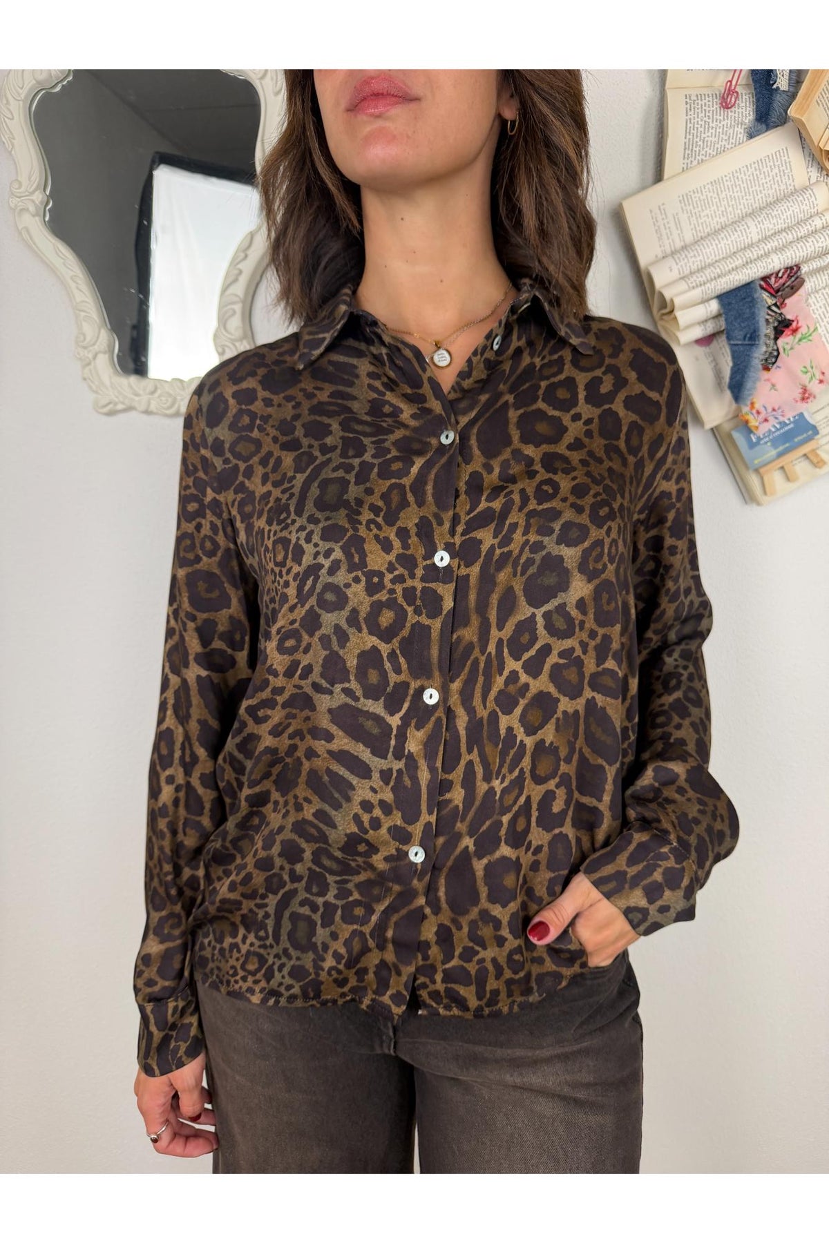 SUSY MIX Camicia pitonata Susy mix Vino