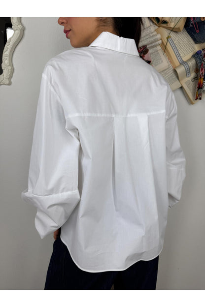 SUSY MIX Camicia con manica a palloncino Susy mix Bianco