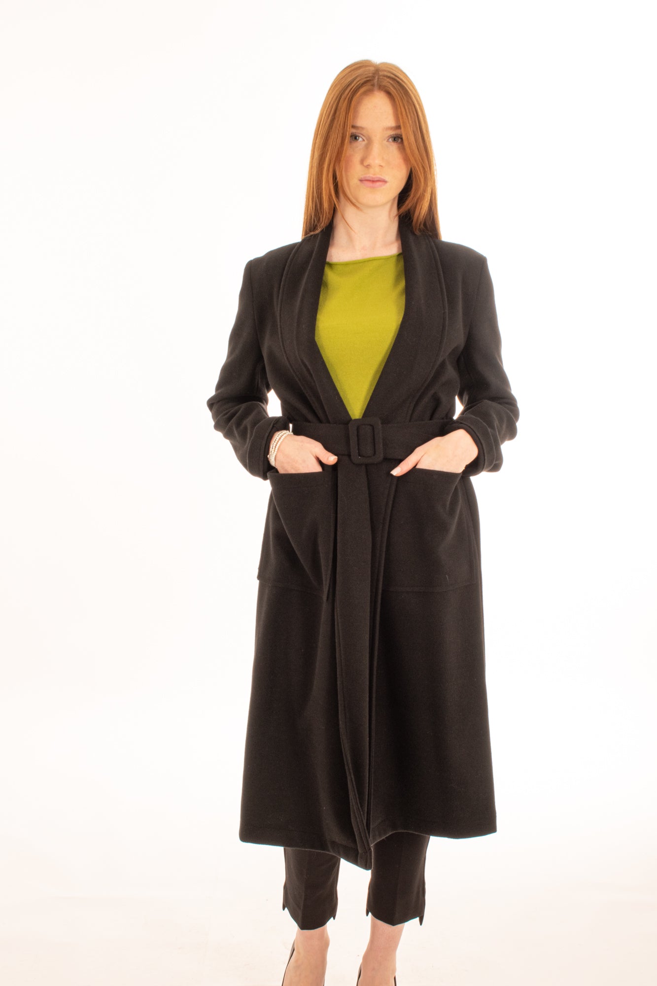 SUSY MIX SUSYMIX Cappotto con cinta Art. 240009 Nero