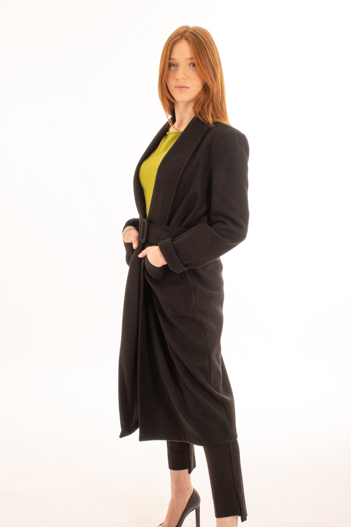 SUSY MIX SUSYMIX Cappotto con cinta Art. 240009 Nero