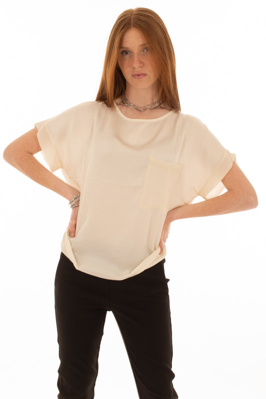 MAGLIA CON TASCHINO -ART F9428BU