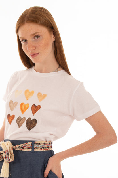 T-SHIRT CUORI -ART. NB83