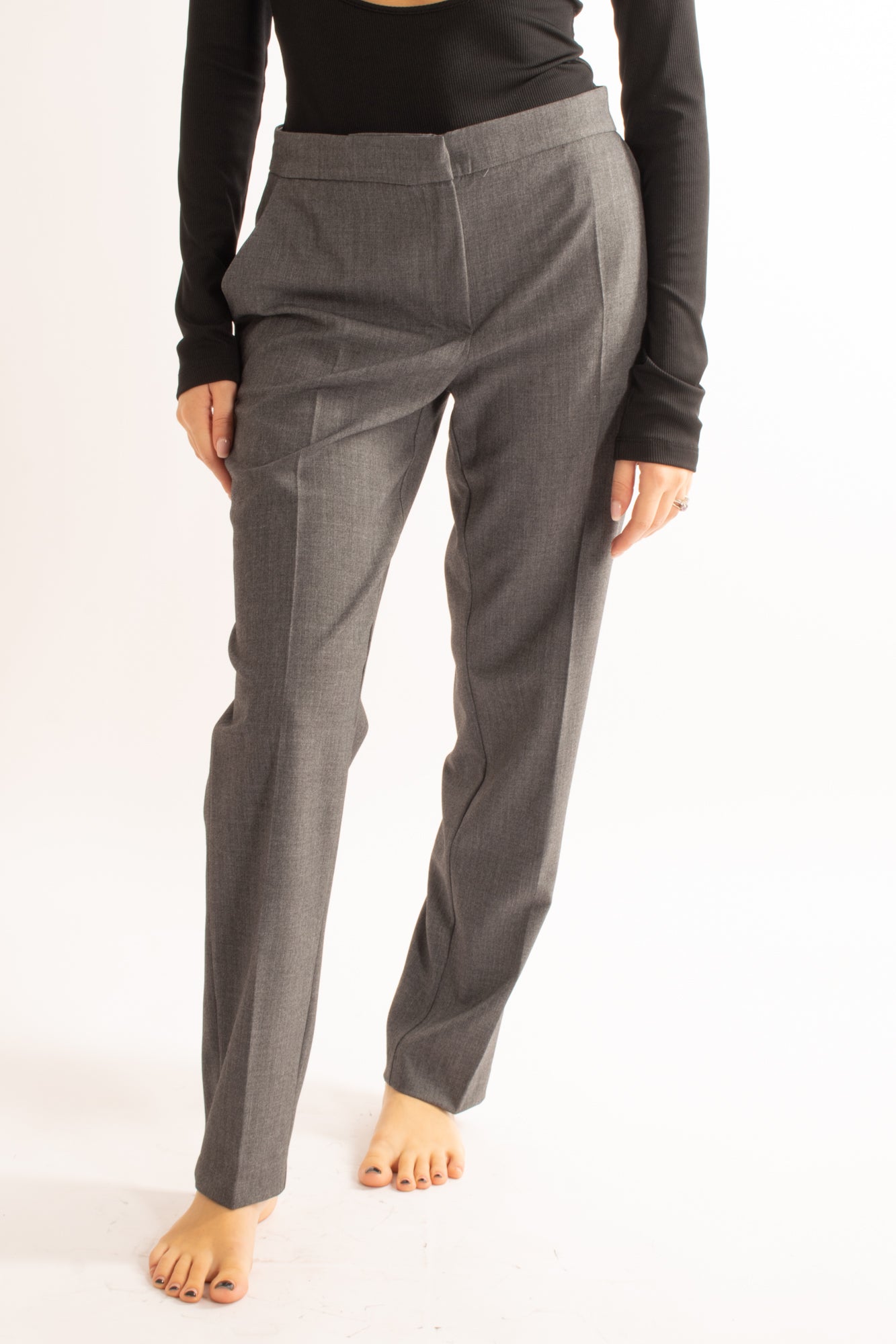 ANGELA DAVIS Pantalone sigaretta Angela davis - Grigio Grigio