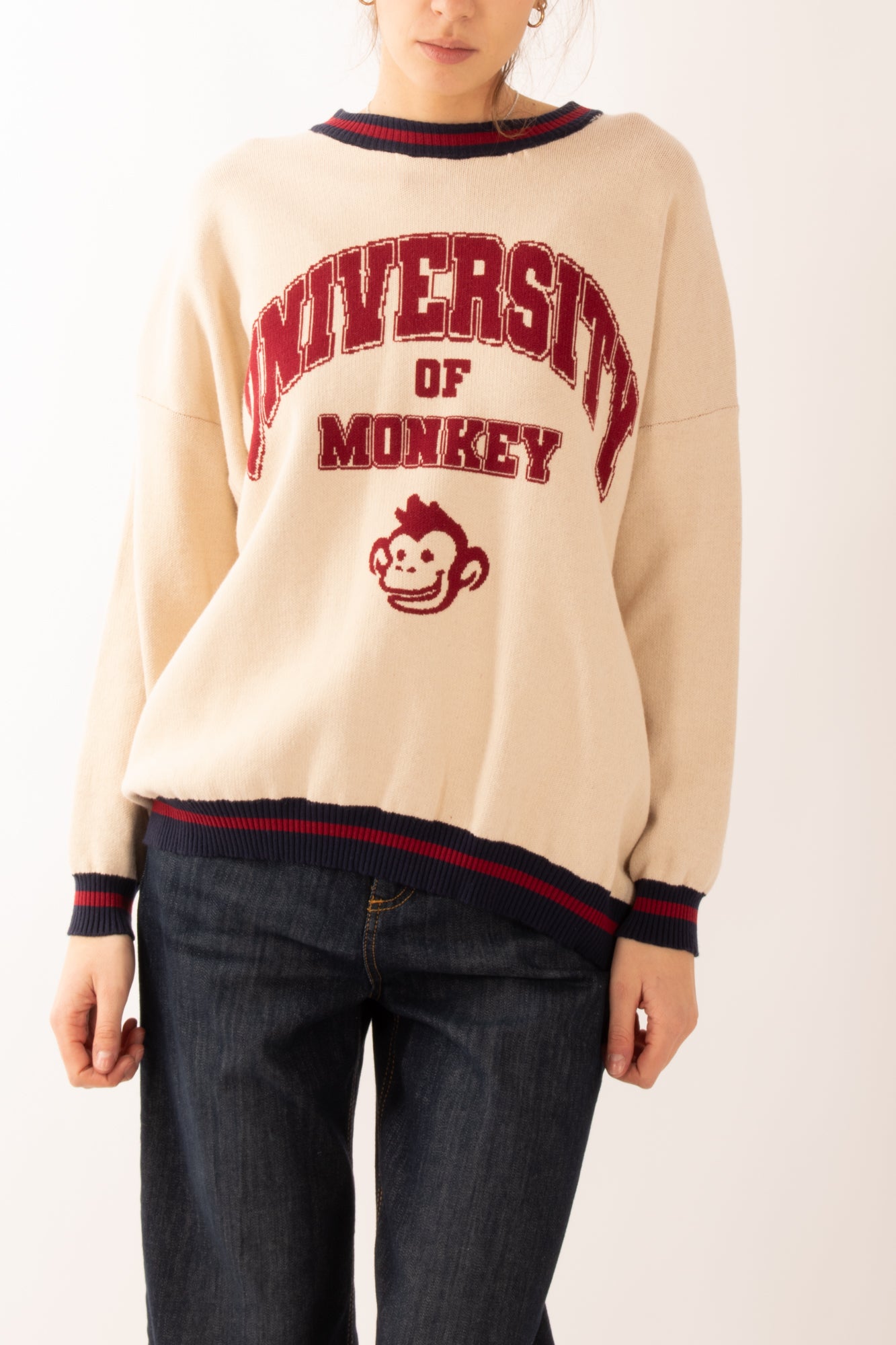 Maglione con scritta university