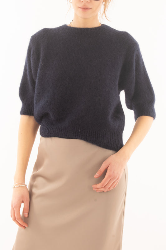 Maglione misto mohair da Donna mm Dixie - Blu