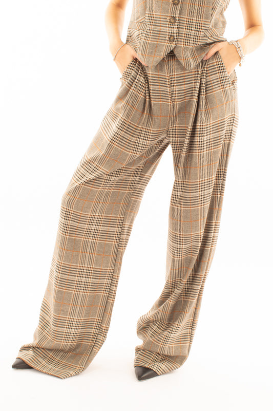 Pantalone palazzo scozzese Dixie - Unica