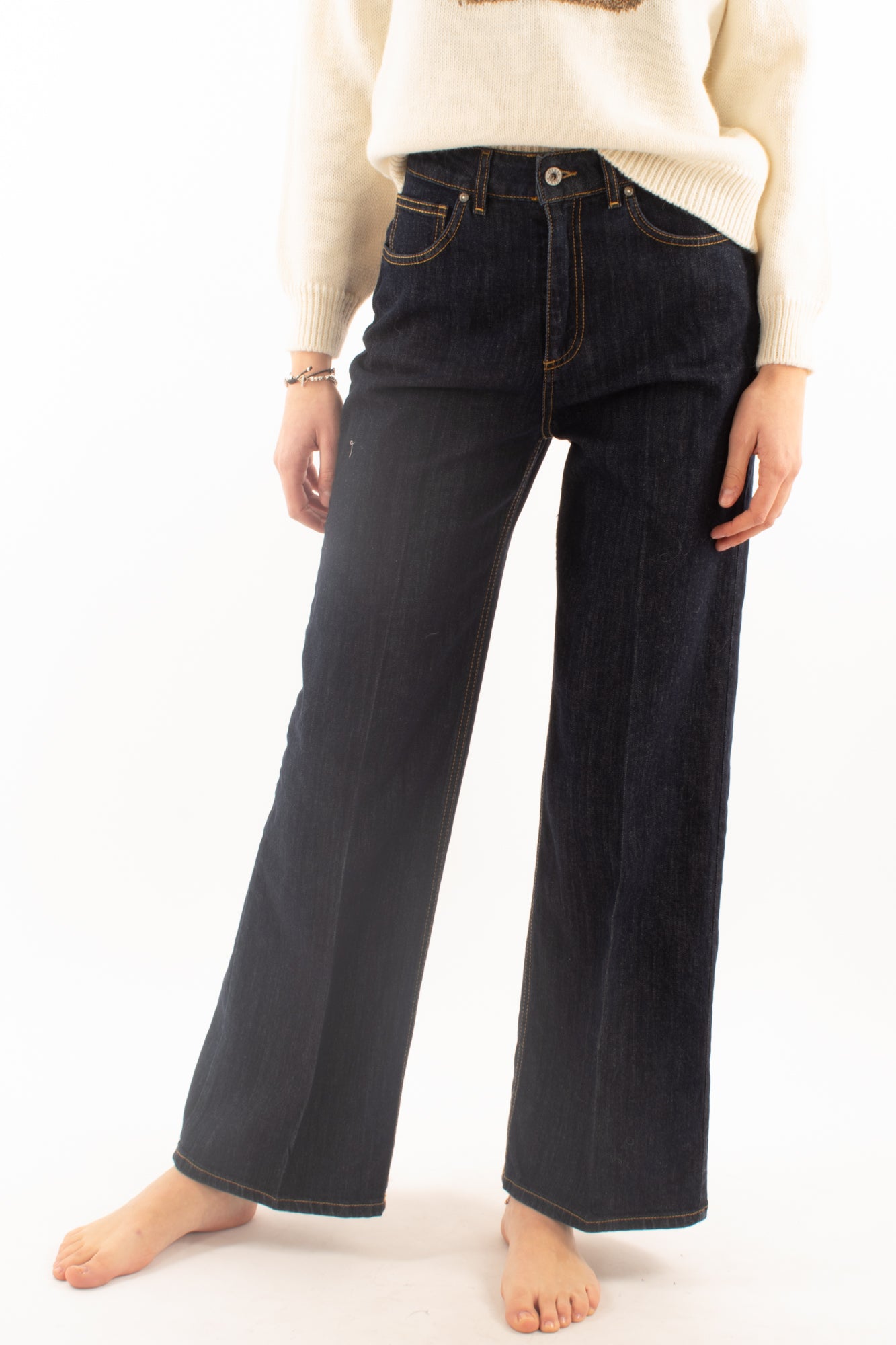 Jeans a palazzo Dixie - Denim