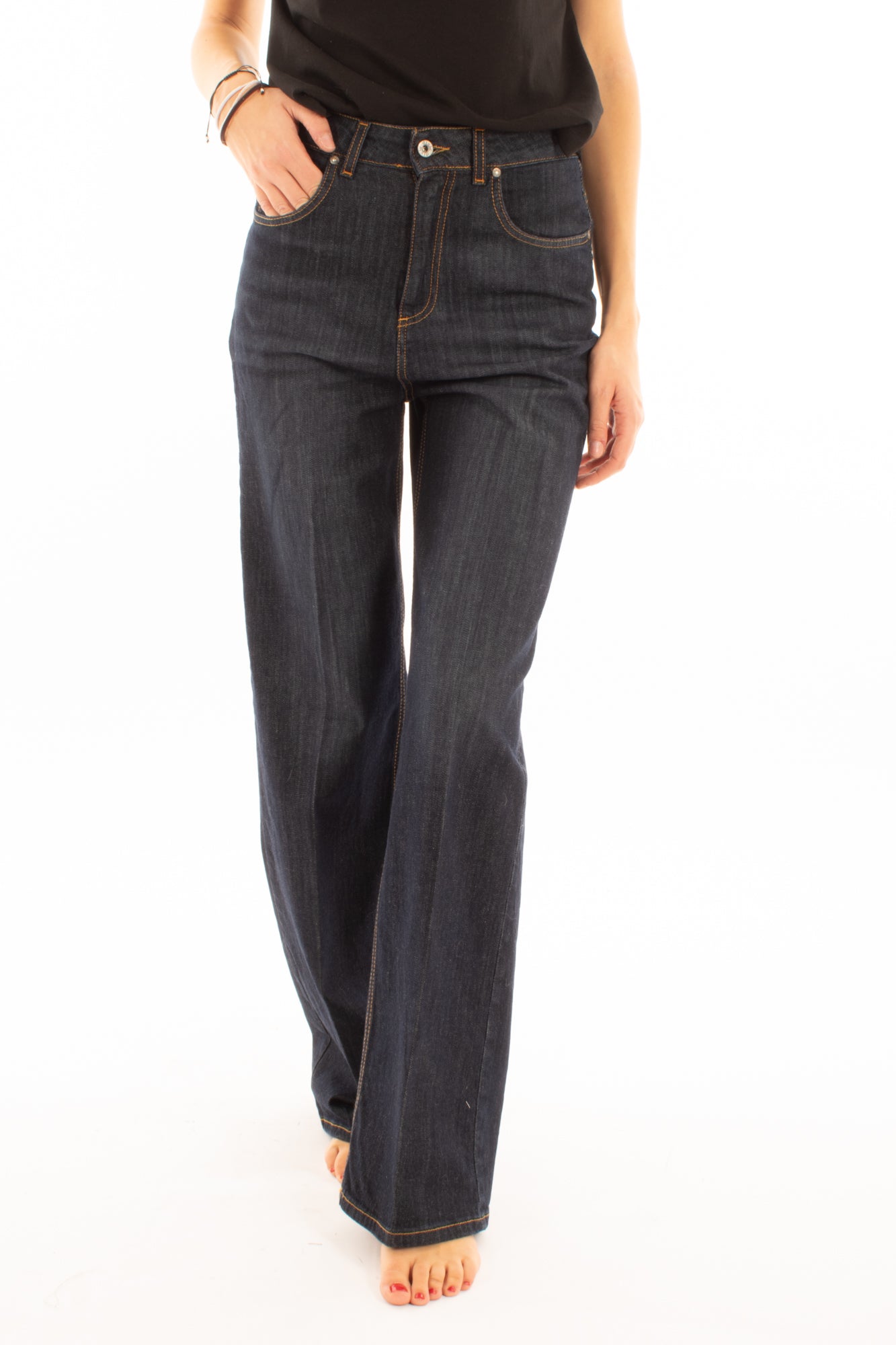 Jeans a palazzo Dixie - Denim