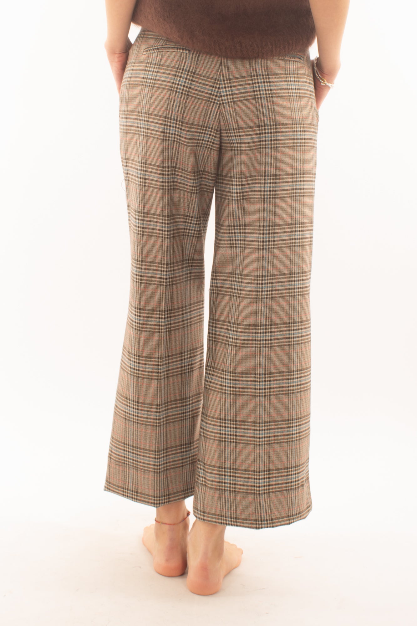 Pantalone da donna a palazzo scozzese Dixie - Moro