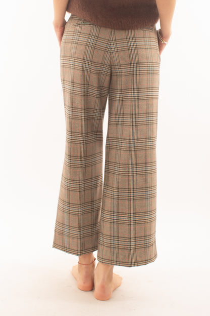 Pantalone da donna a palazzo scozzese Dixie - Moro