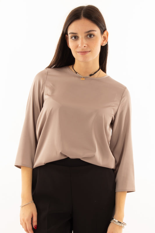 IMPERIAL Blusa manica 3/4 Imperial - Tortora Tortora