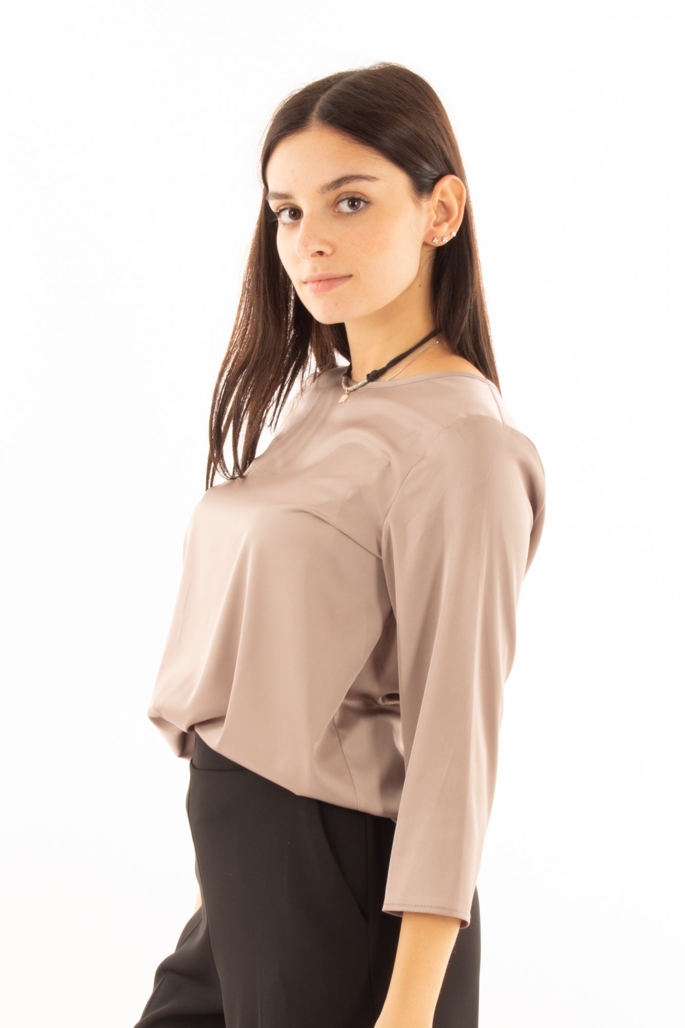 IMPERIAL Blusa manica 3/4 Imperial - Tortora Tortora