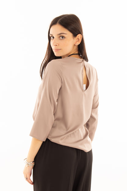 IMPERIAL Blusa manica 3/4 Imperial - Tortora Tortora