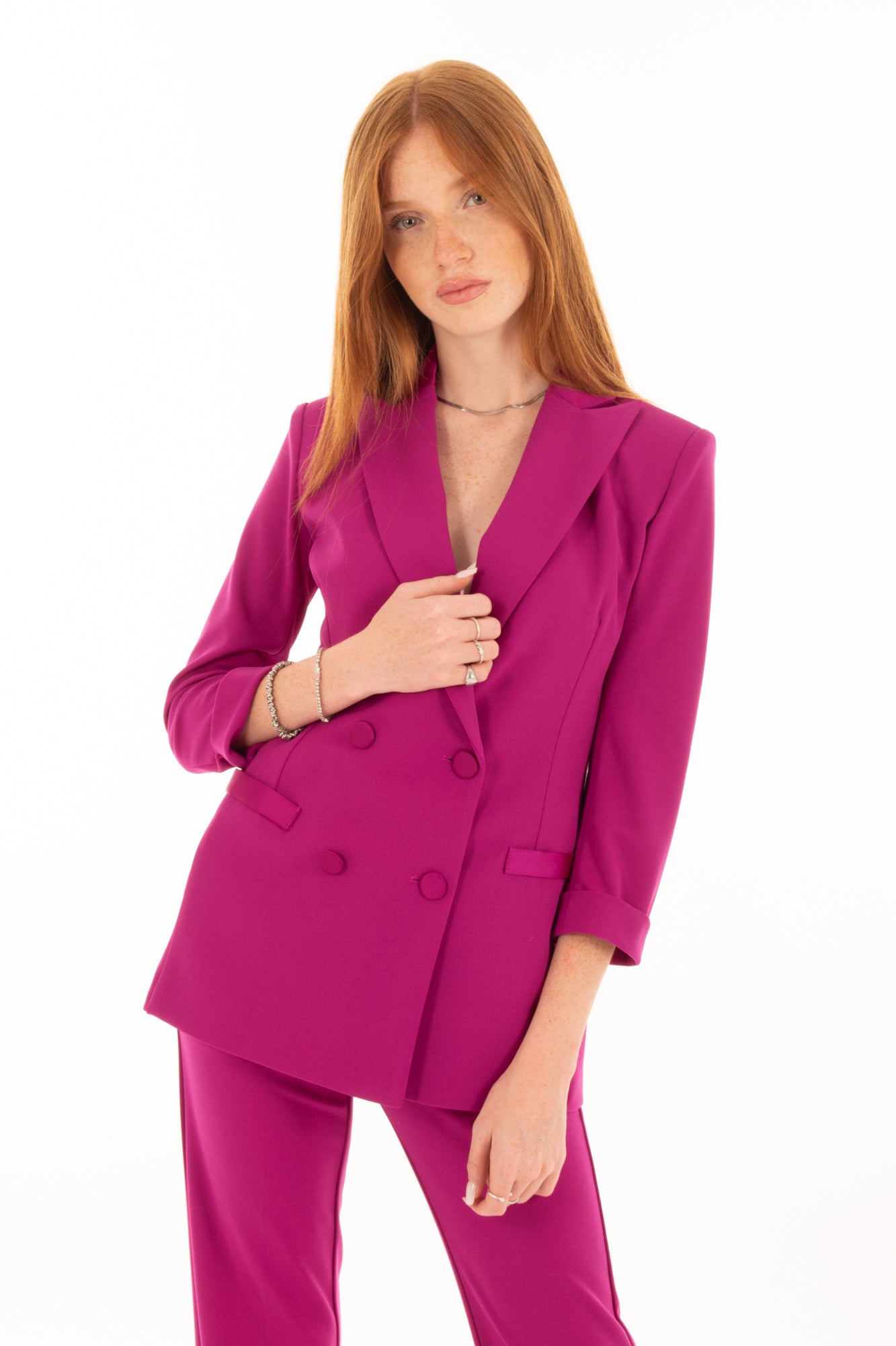 Giacca doppio petto Imperial- Magenta