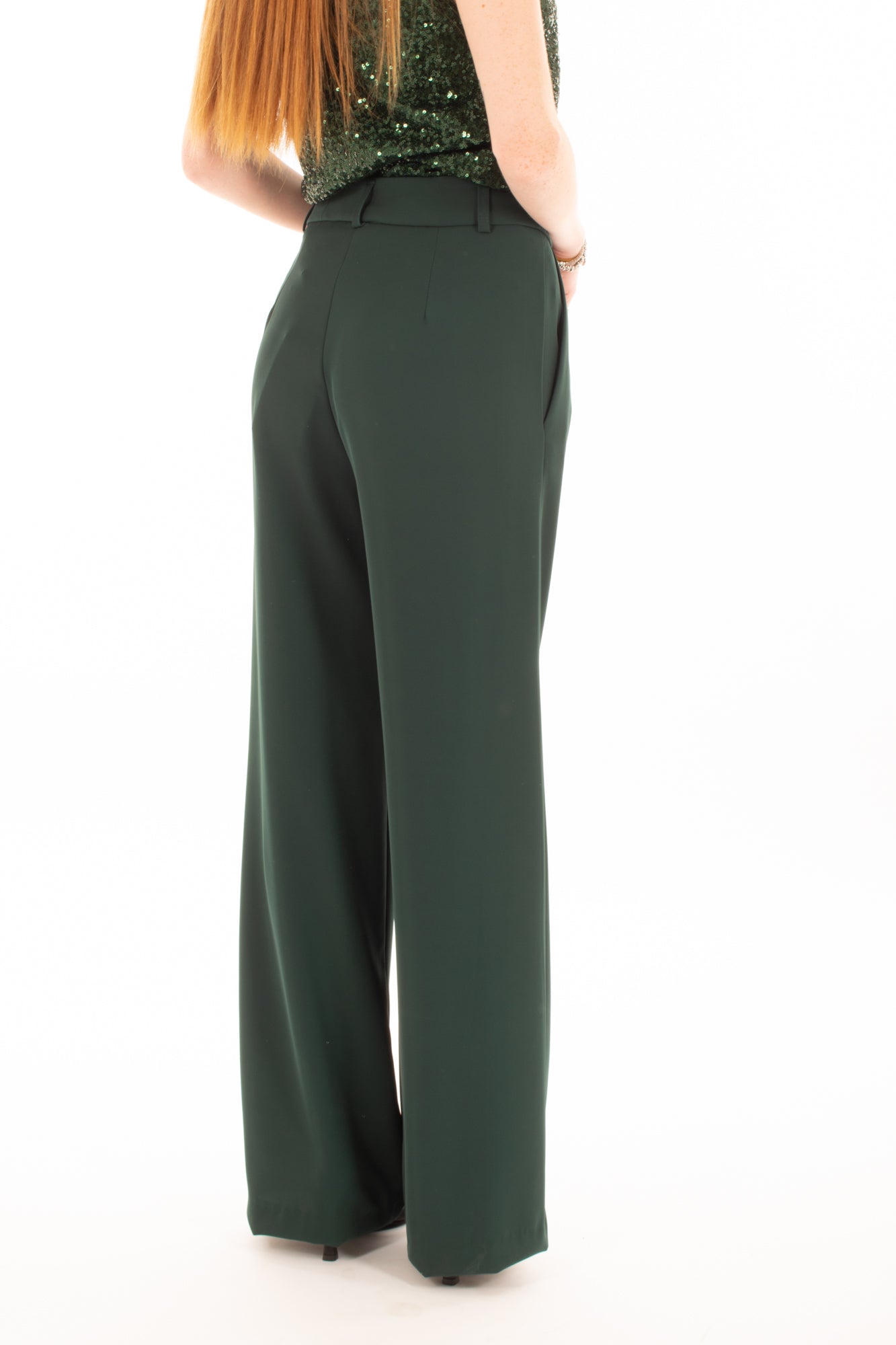 IMPERIAL Imperial Pantalone a palazzo Articolo p1aegav Forest green