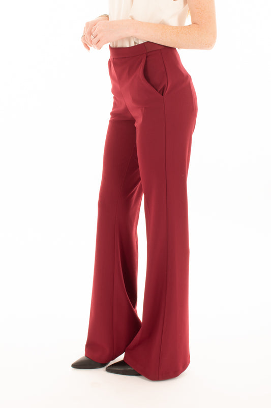 Pantalone zampa Imperial - Borgogna