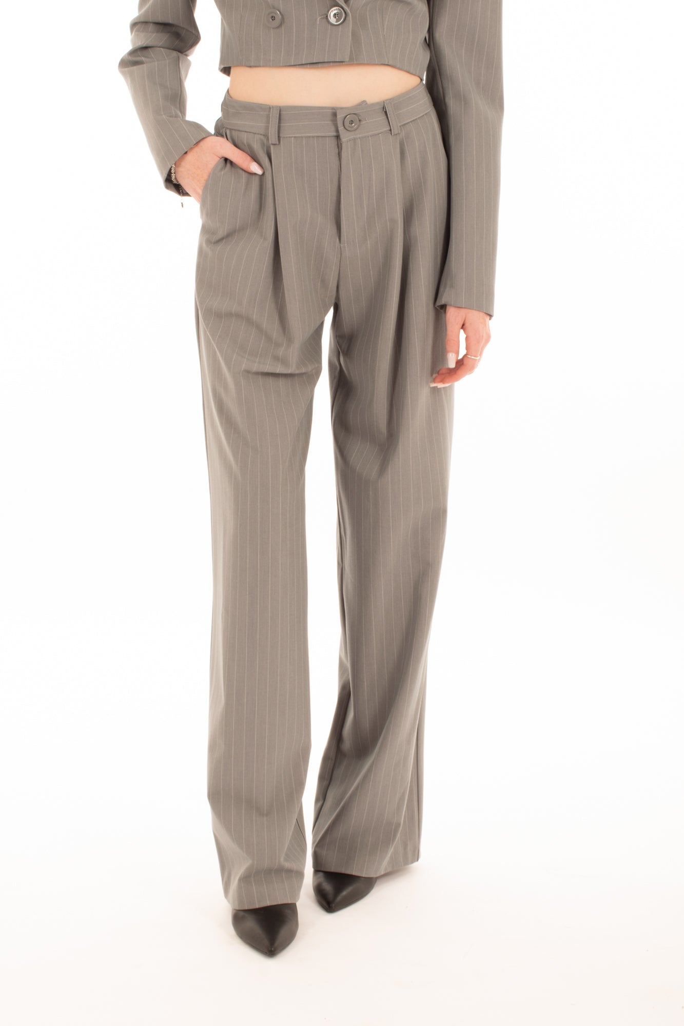 IMPERIAL Imperial Pantalone gessato Articolo p4f6gtx Grigio