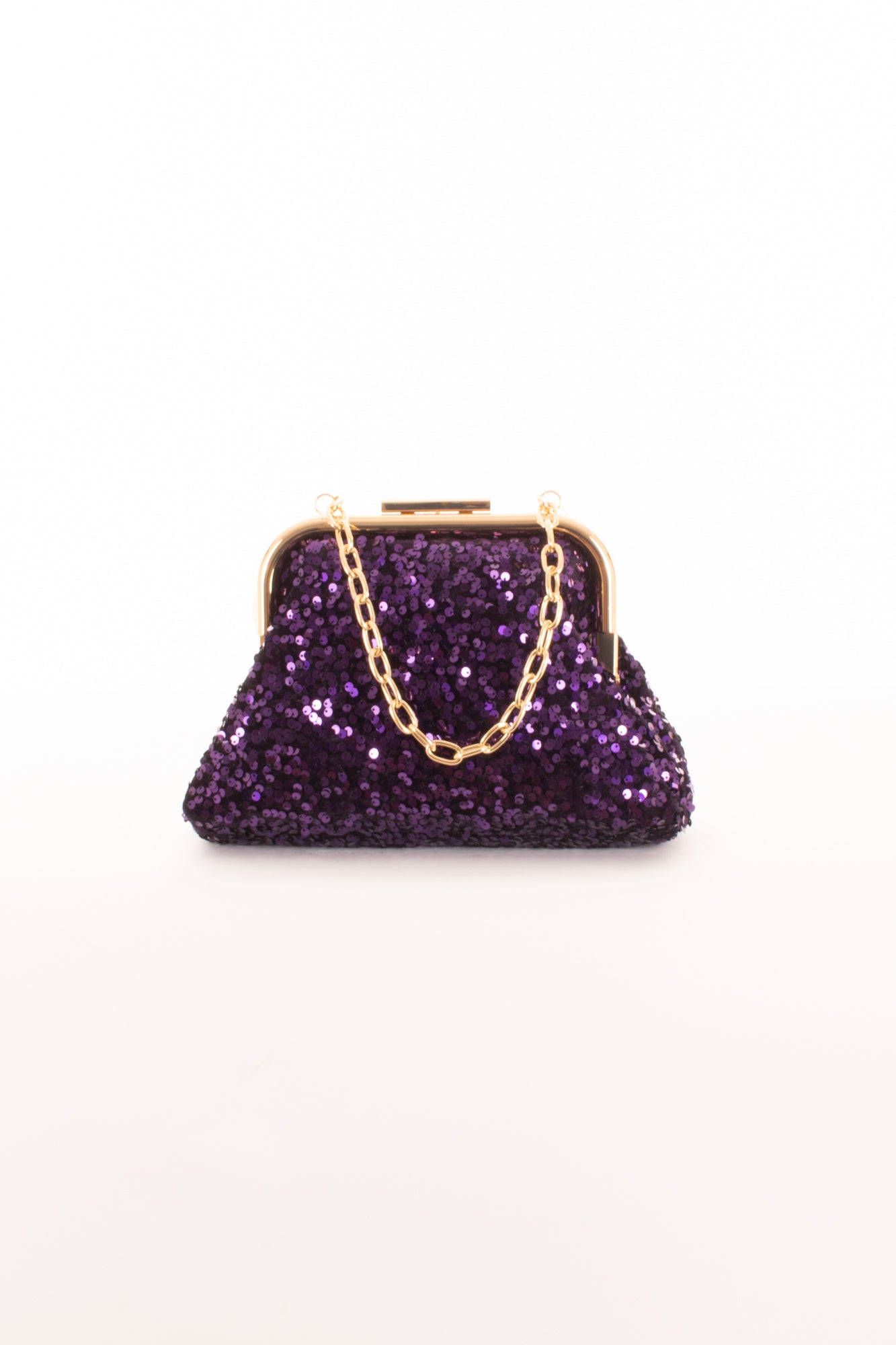 Pochette grande con paillettes Metoo - Viola