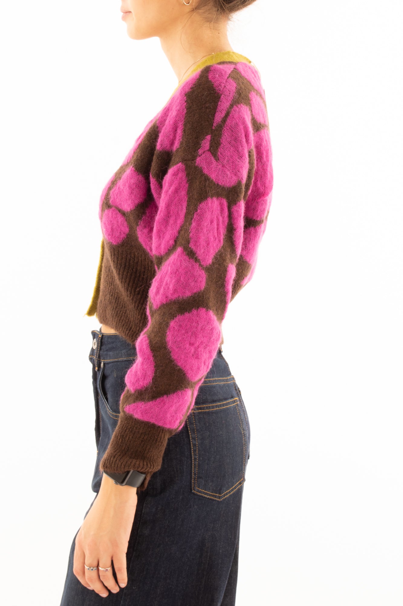 Cardigan fantasia Miamata - Magenta