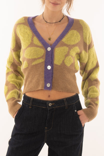 Cardigan fantasia Miamata - Viola