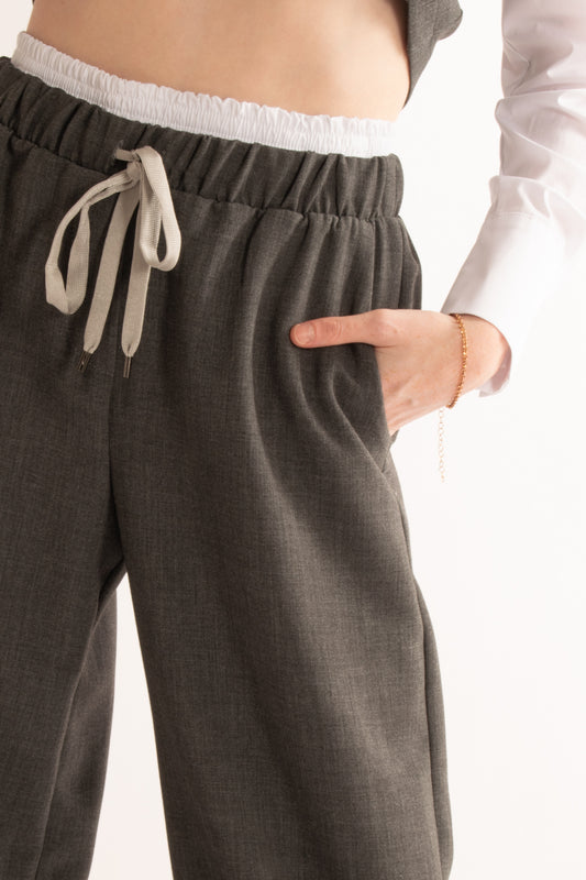 Pantalone con doppia vita Motel - Grigio