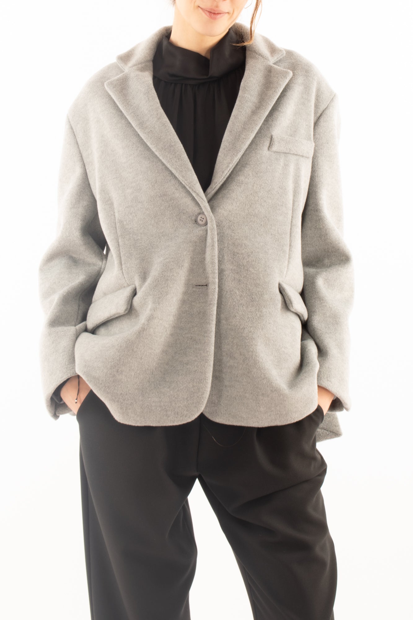 Cappotto over corto Motel - Grigio