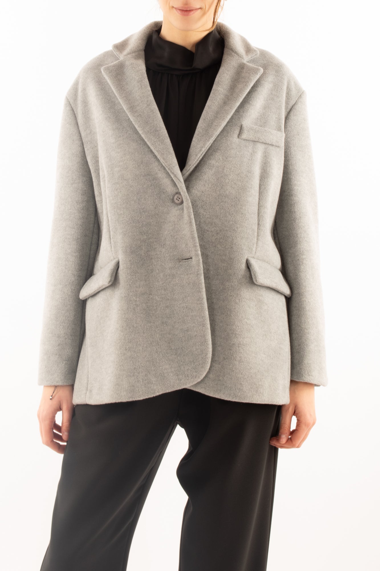 Cappotto over corto Motel - Grigio