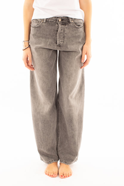 Jeans a palazzo Motel - Grigio