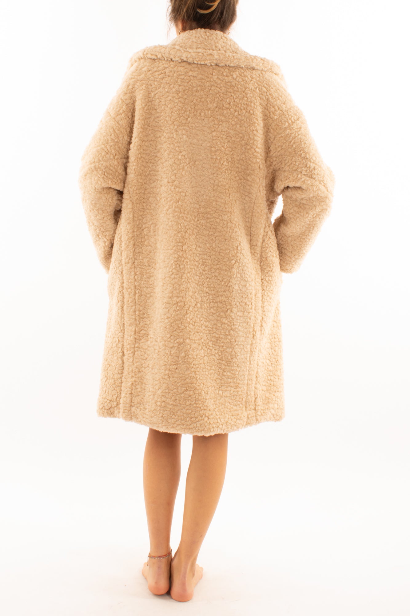 Cappotto teddy misto lana Motel - Beige